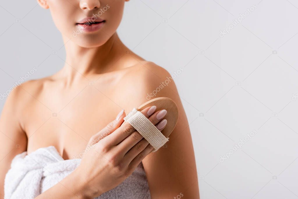 Close-up of smooth, healthy skin after exfoliation.